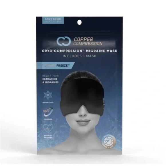 Copper Compression CopperFreeze Migraine Mask- Relief, Headaches & Puffy Eyes🔥 - Picture 2 of 11